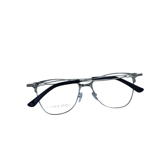NEW Cote d\'Azur 314 Black and Silver CatEye Eyeglasses main image 8